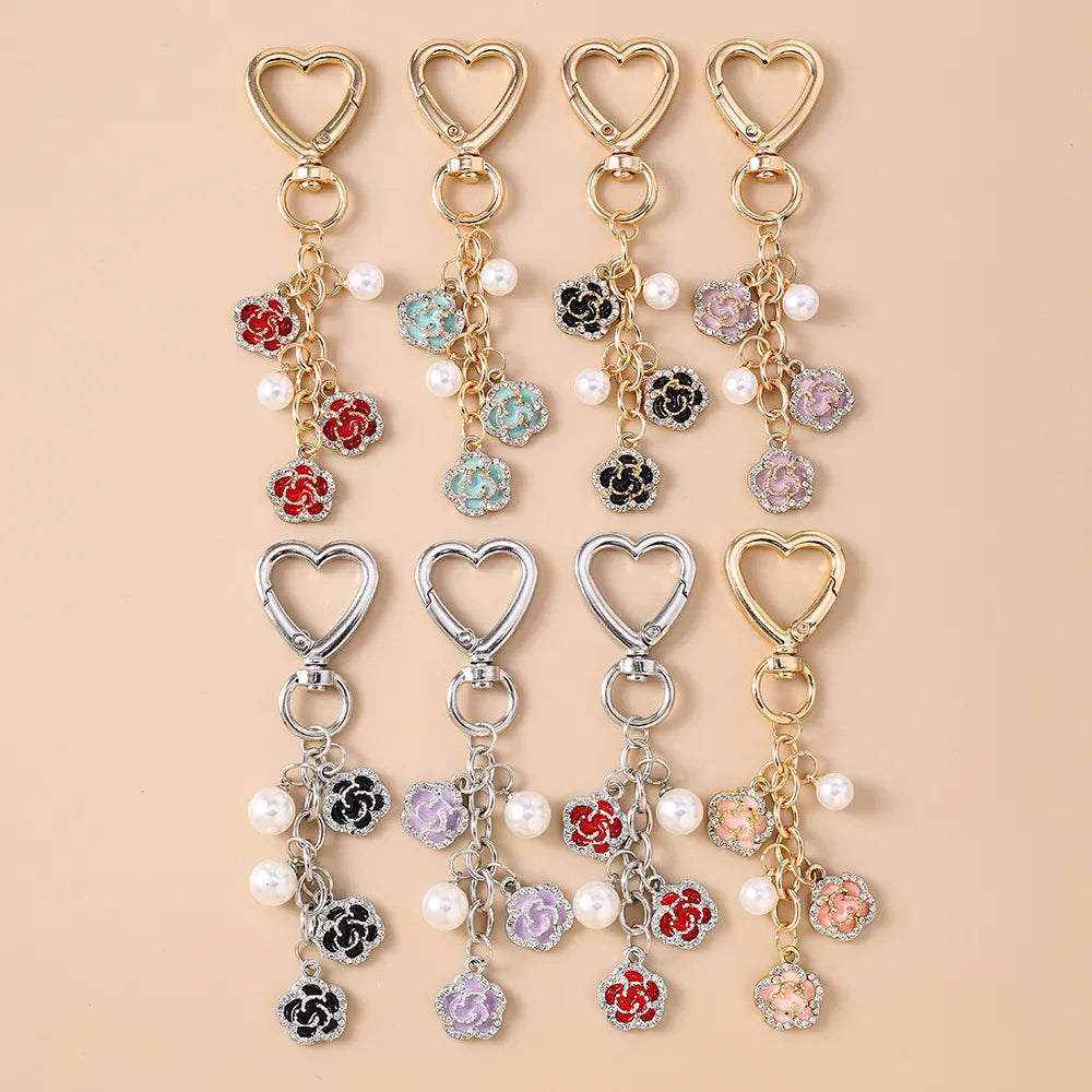 Pearl Rose Bag Charm