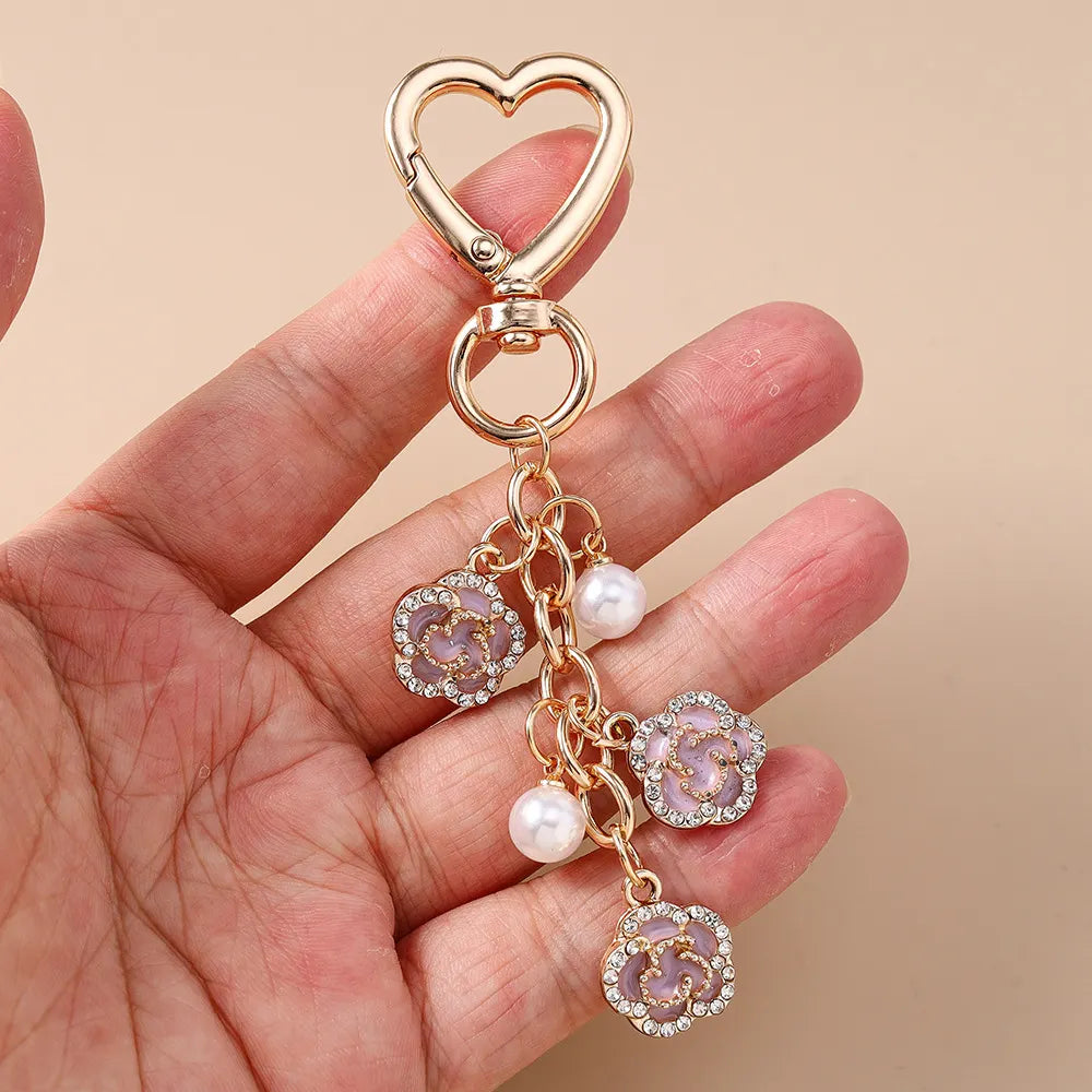 Pearl Rose Bag Charm