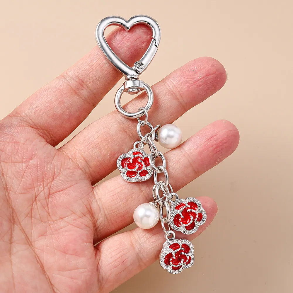 Pearl Rose Bag Charm