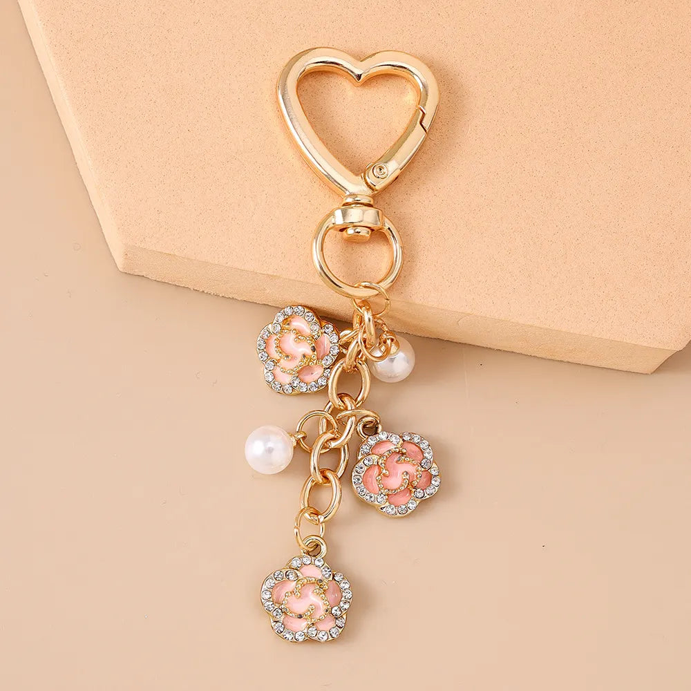 Pearl Rose Bag Charm