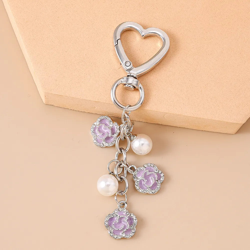 Pearl Rose Bag Charm