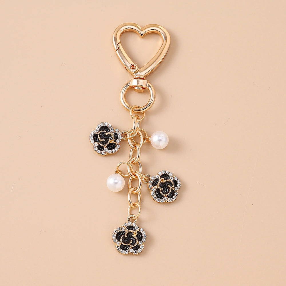Pearl Rose Bag Charm