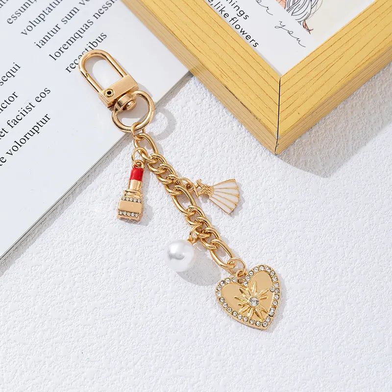 Pearl Shell and Starfish Bag Charm