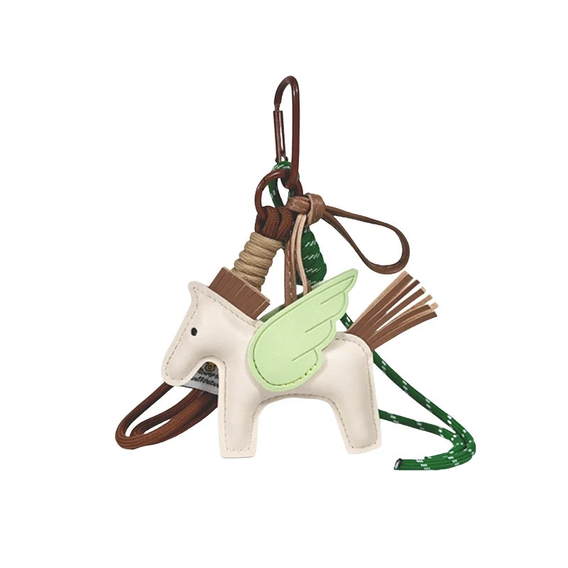 Leather Pegasus Bag Charm