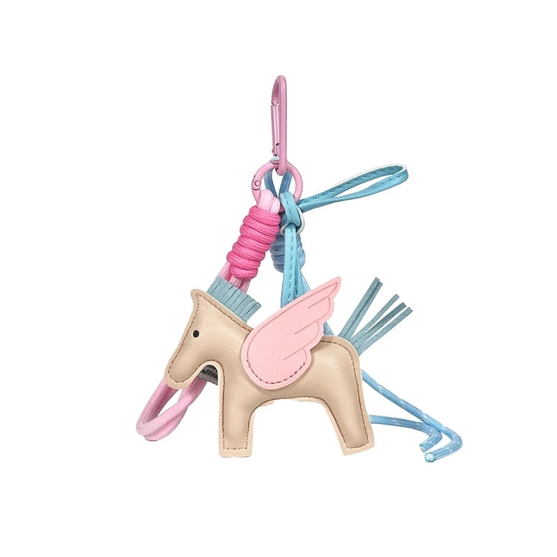 Leather Pegasus Bag Charm