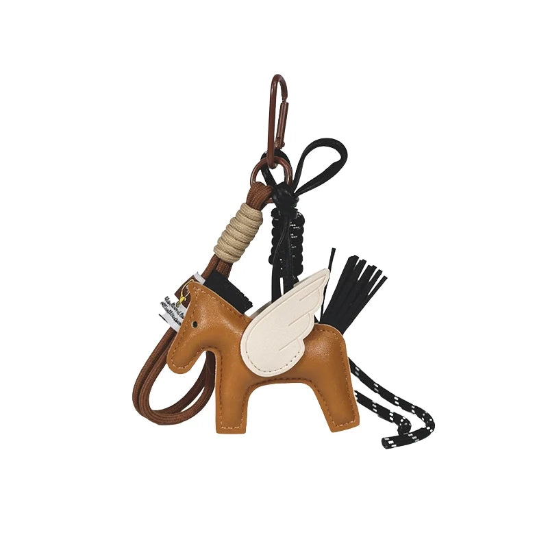 Leather Pegasus Bag Charm