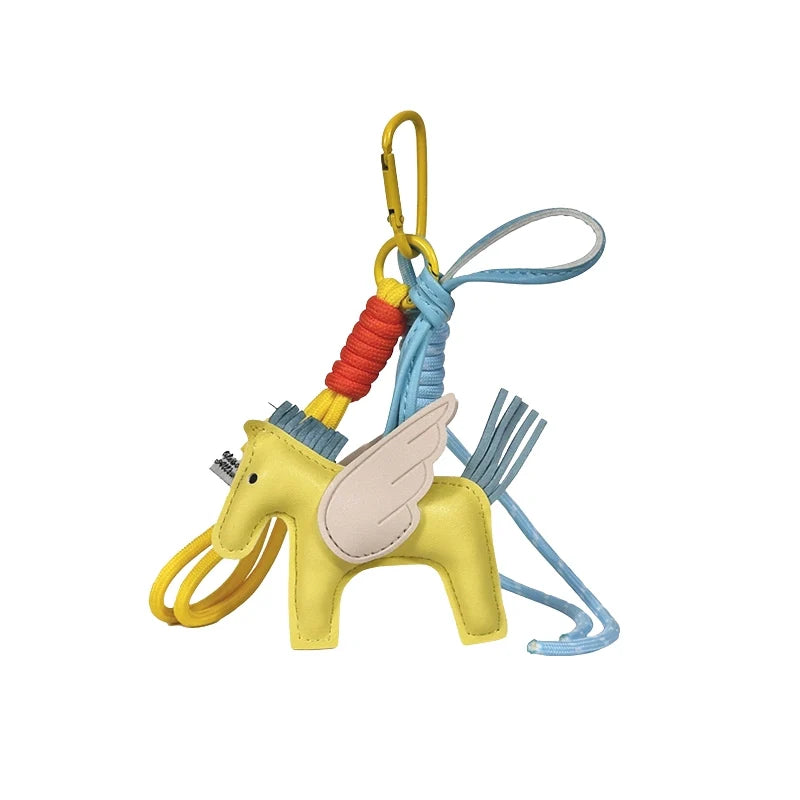 Leather Pegasus Bag Charm