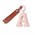Personalized Leather Letter Bag Charm
