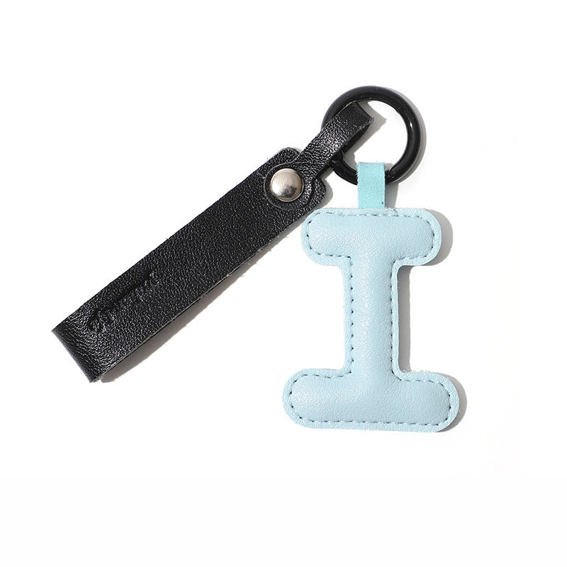 Personalized Leather Letter Bag Charm