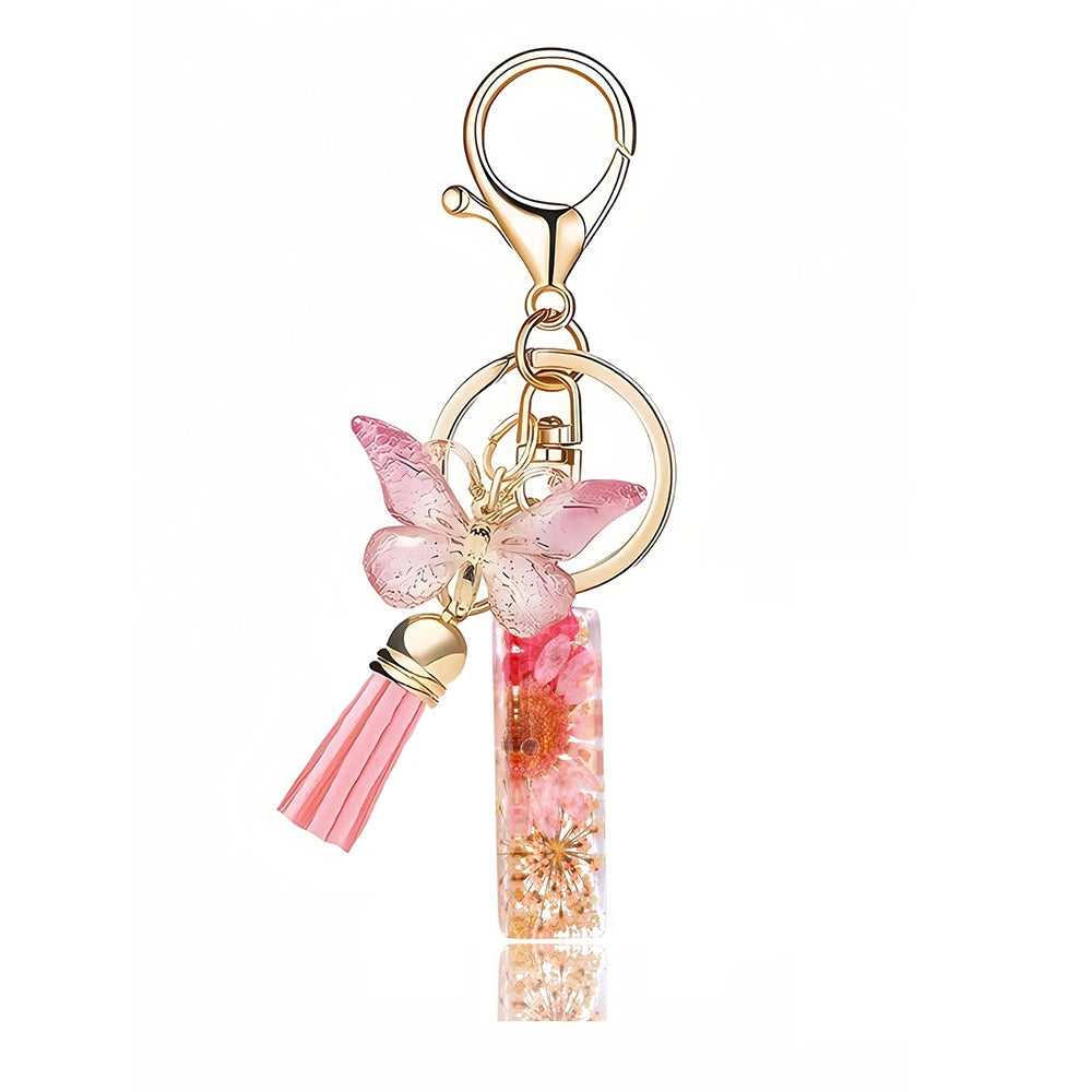 Pink Letter Tassel Bag Charm