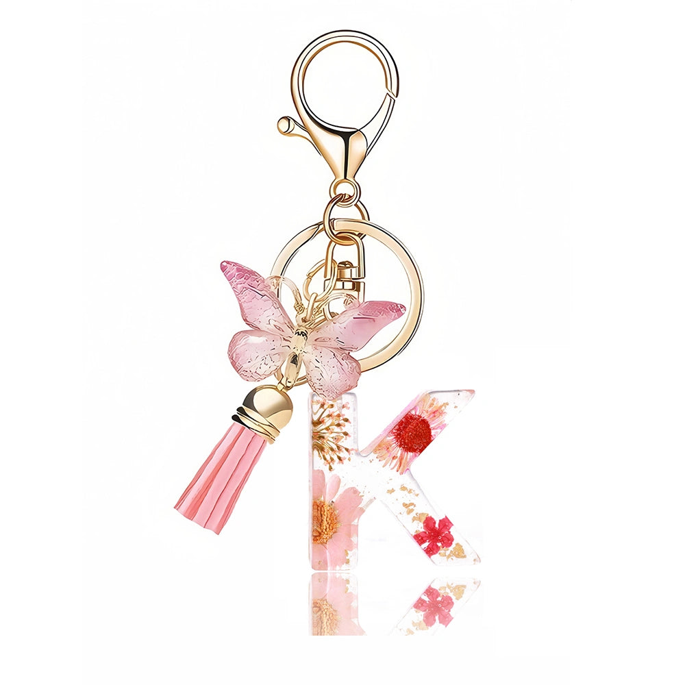 Pink Letter Tassel Bag Charm
