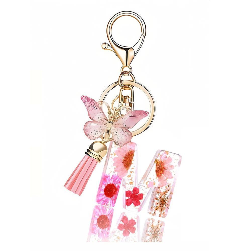 Pink Letter Tassel Bag Charm