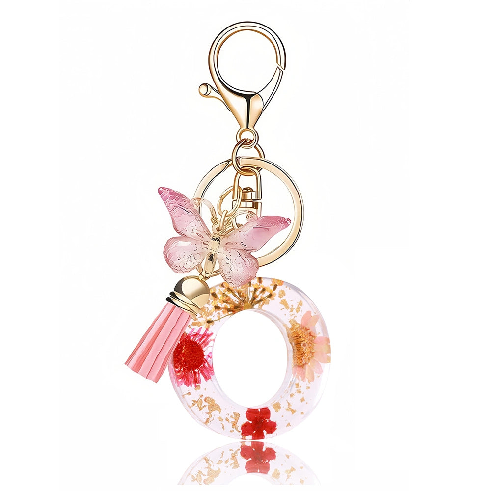 Pink Letter Tassel Bag Charm