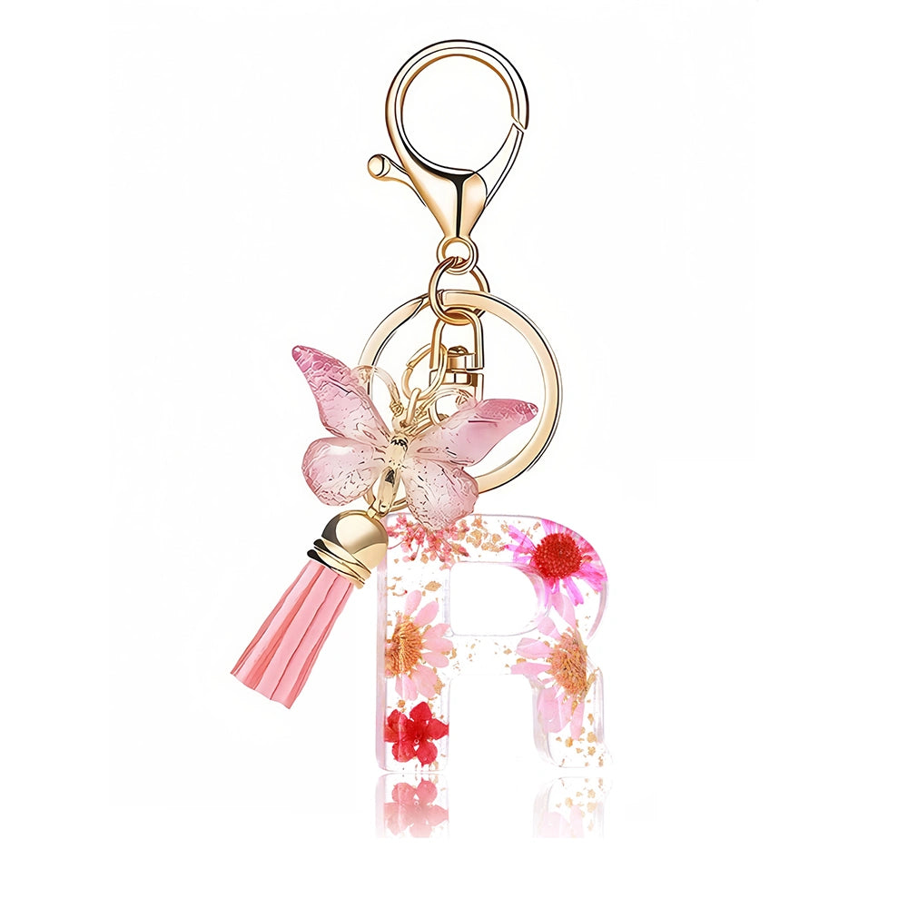 Pink Letter Tassel Bag Charm