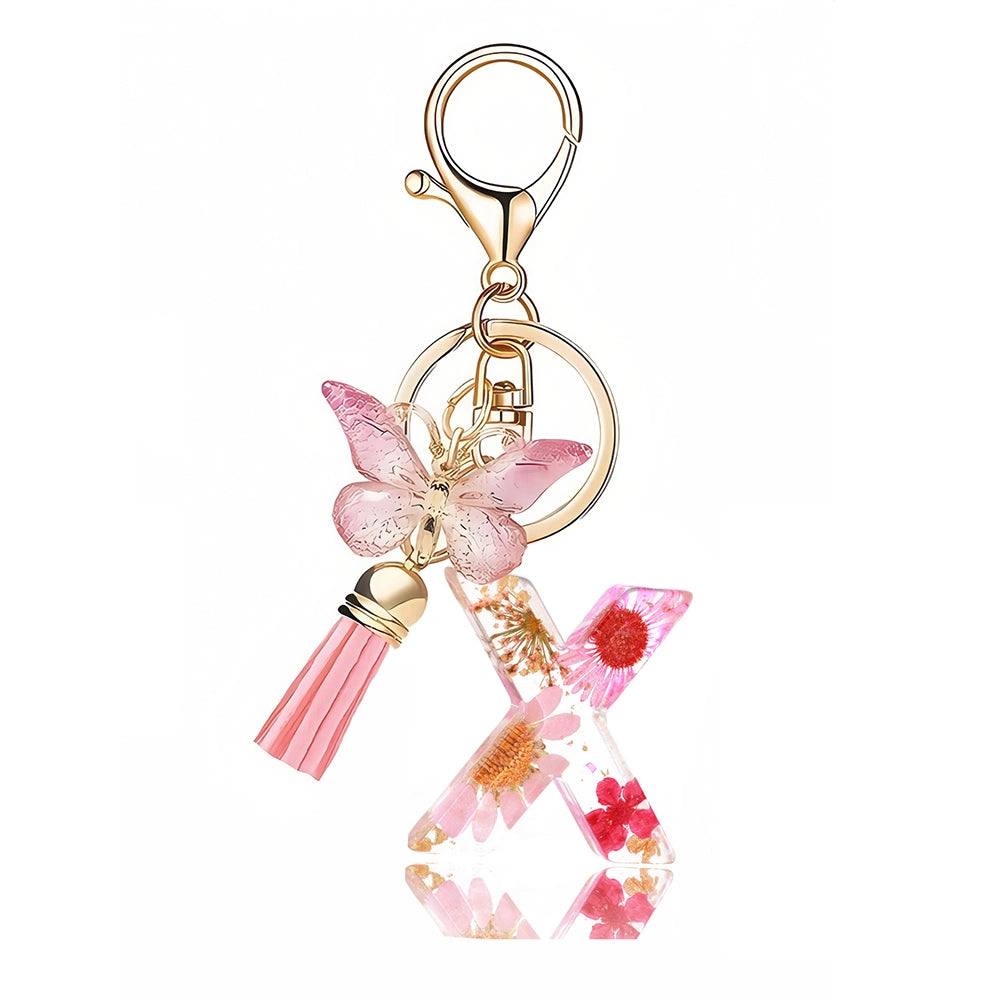 Pink Letter Tassel Bag Charm
