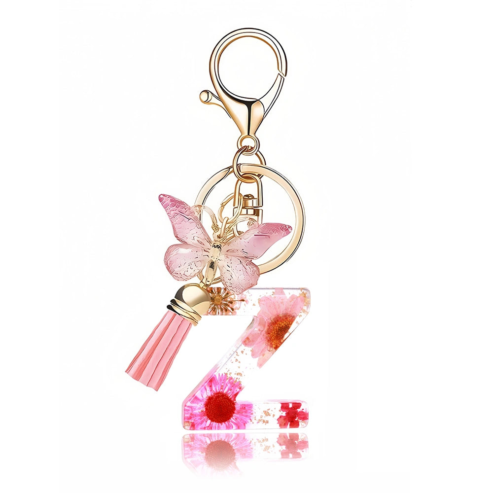 Pink Letter Tassel Bag Charm