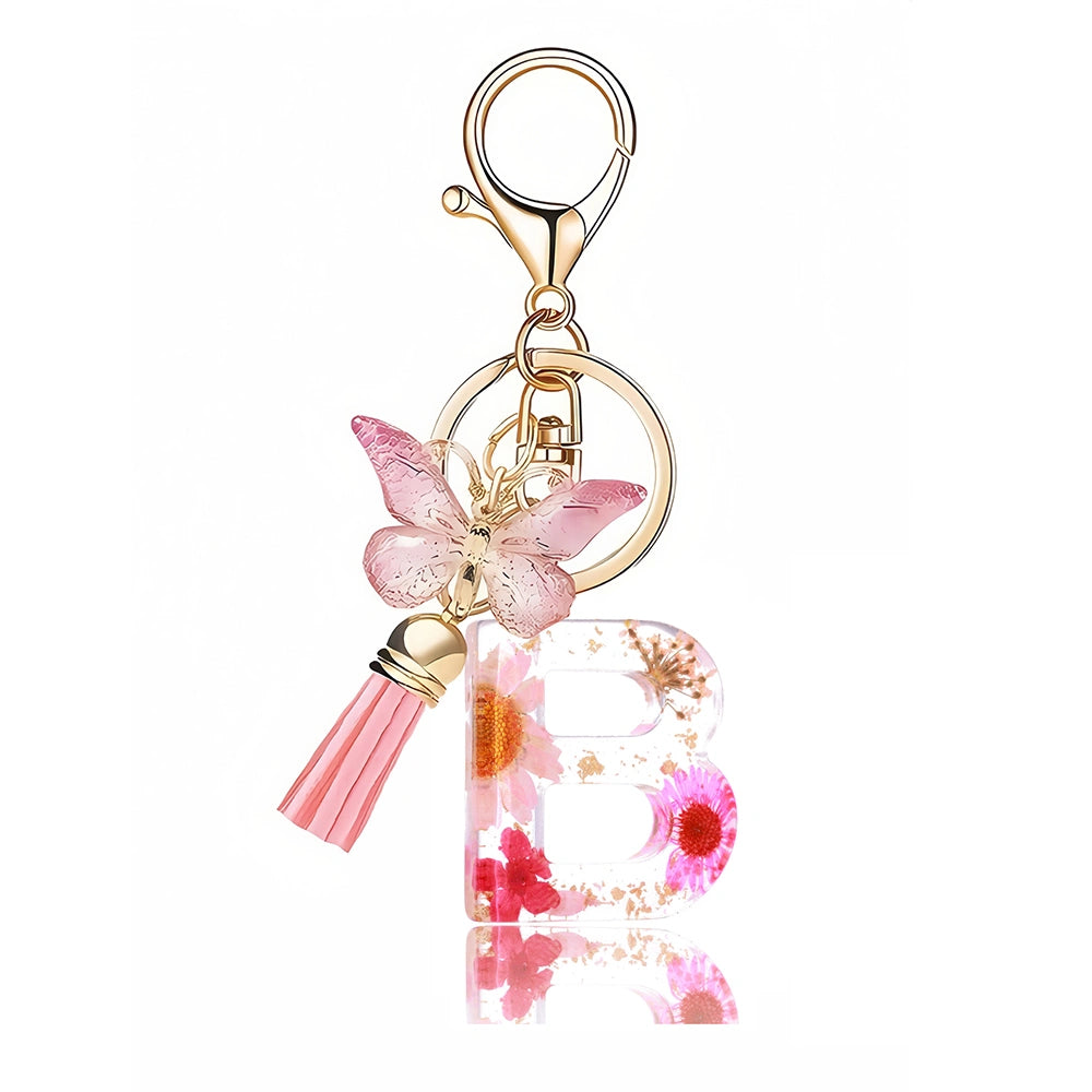 Pink Letter Tassel Bag Charm