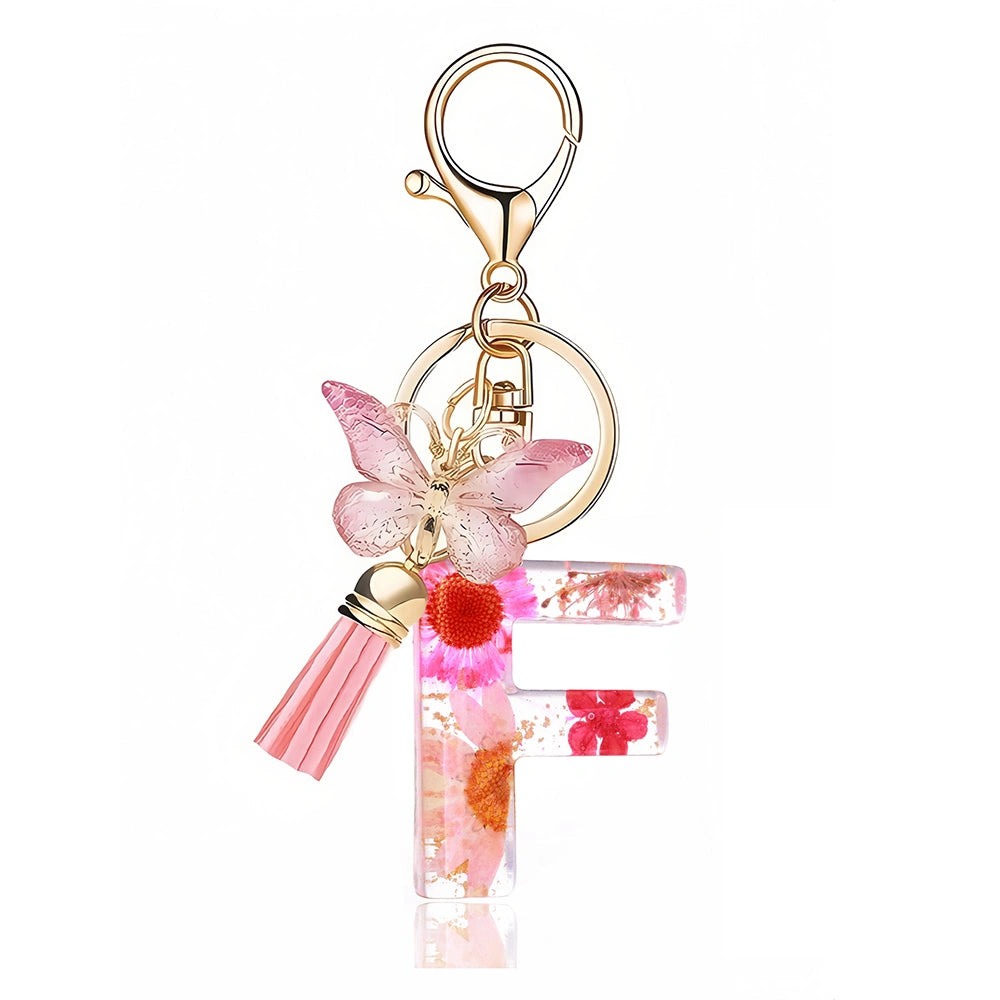 Pink Letter Tassel Bag Charm