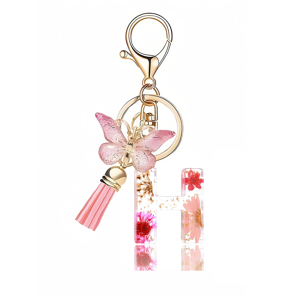 Pink Letter Tassel Bag Charm