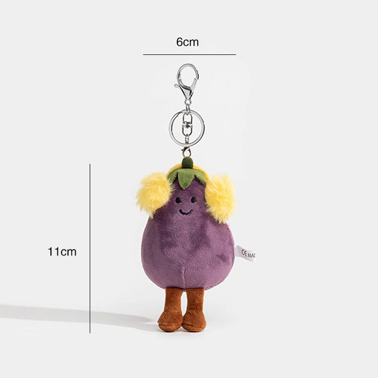 Plush Aubergine Bag Charm