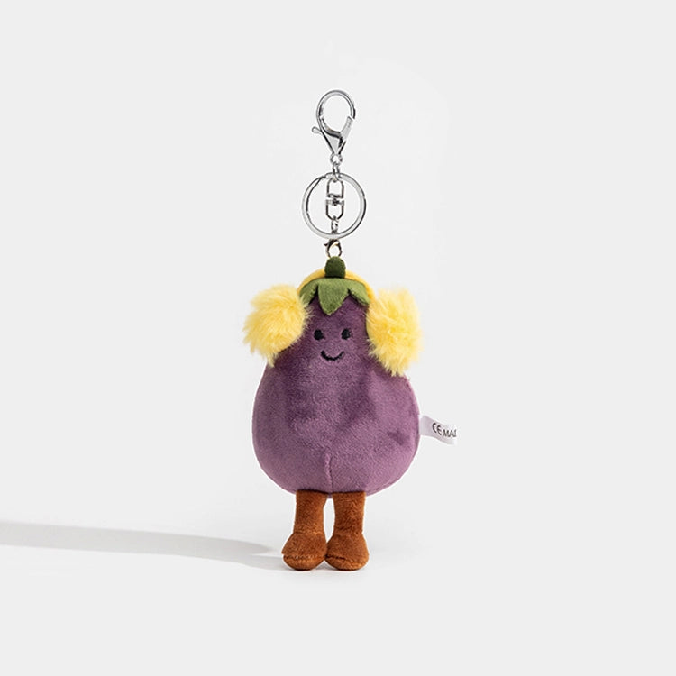 Plush Aubergine Bag Charm