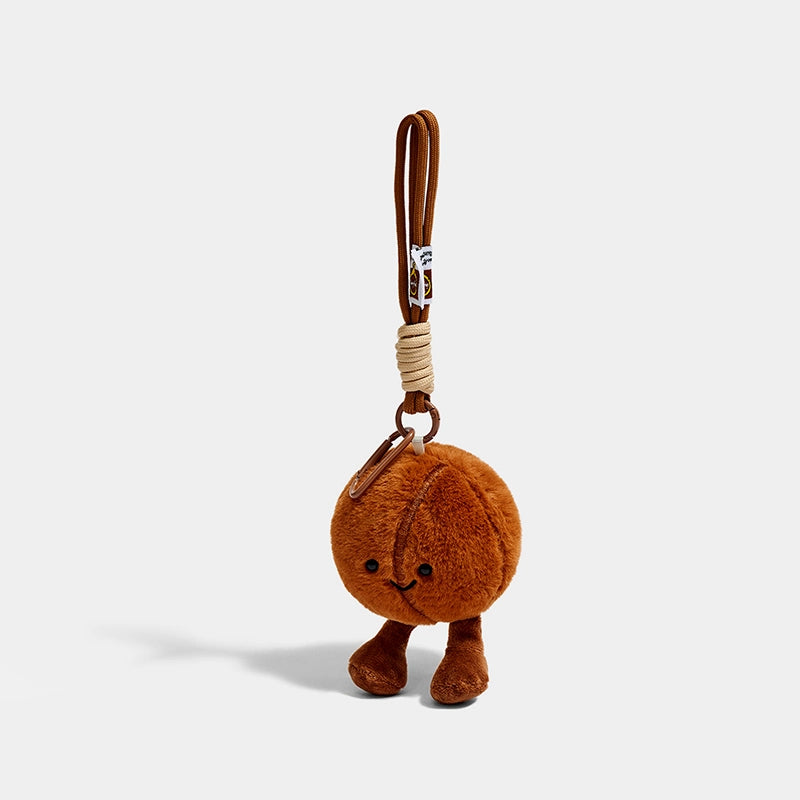 Plush Coffee Bean Bag Charm