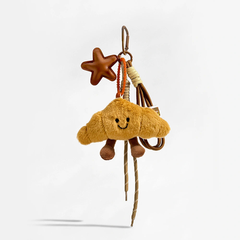 Plush Croissant Bag Charm
