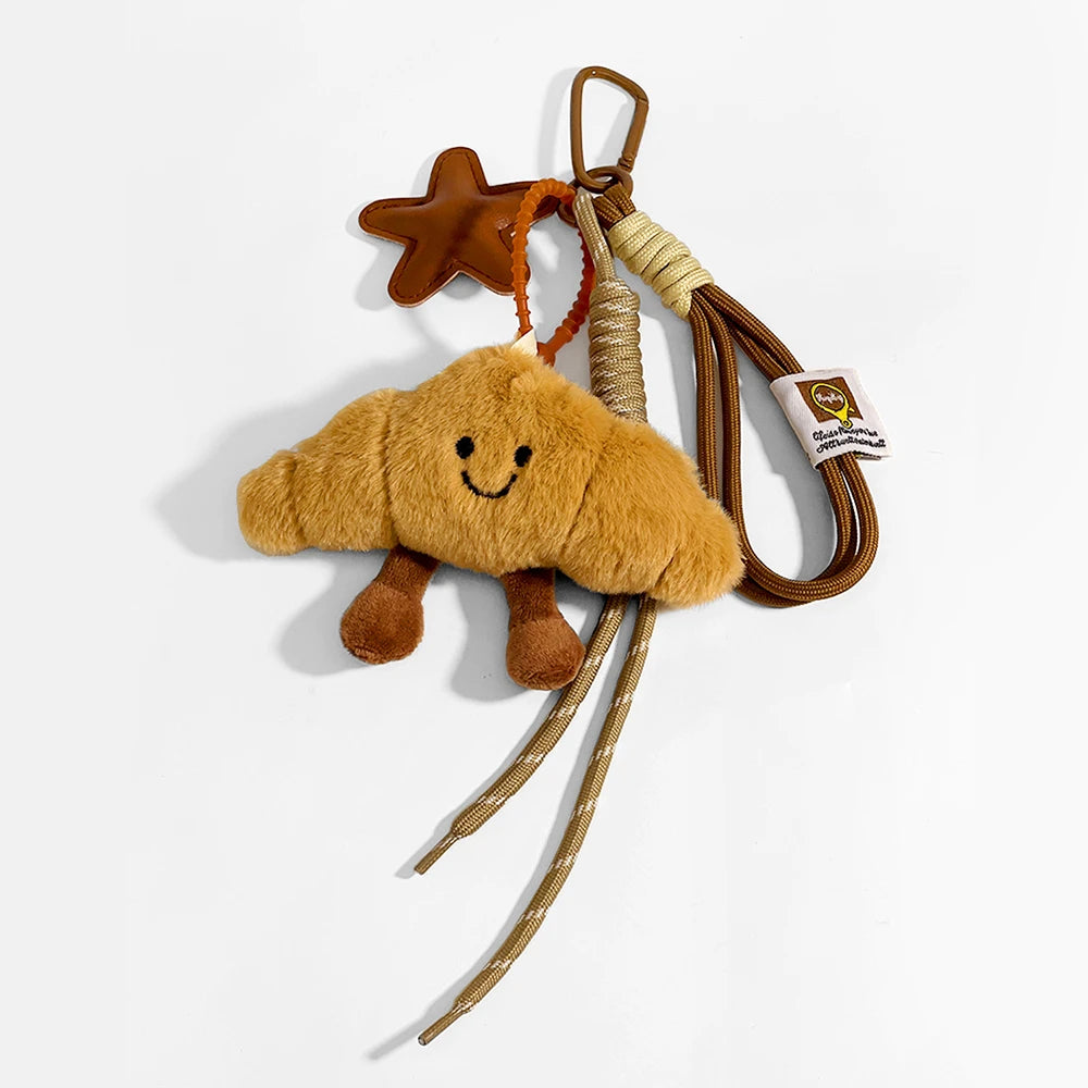 Plush Croissant Bag Charm