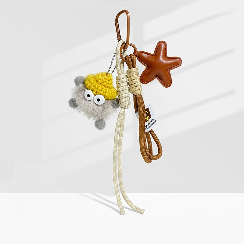 Plush Little Coal Bag Charm