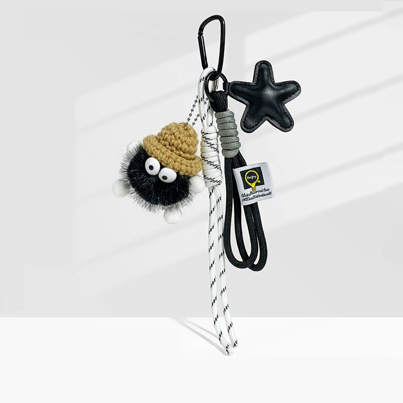 Plush Little Coal Bag Charm