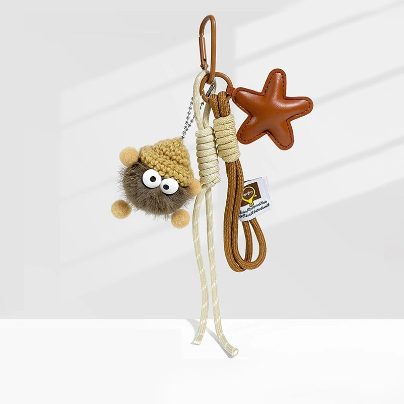 Plush Little Coal Bag Charm