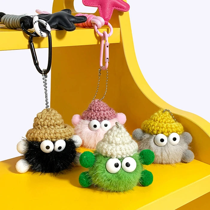 Plush Little Coal Bag Charm