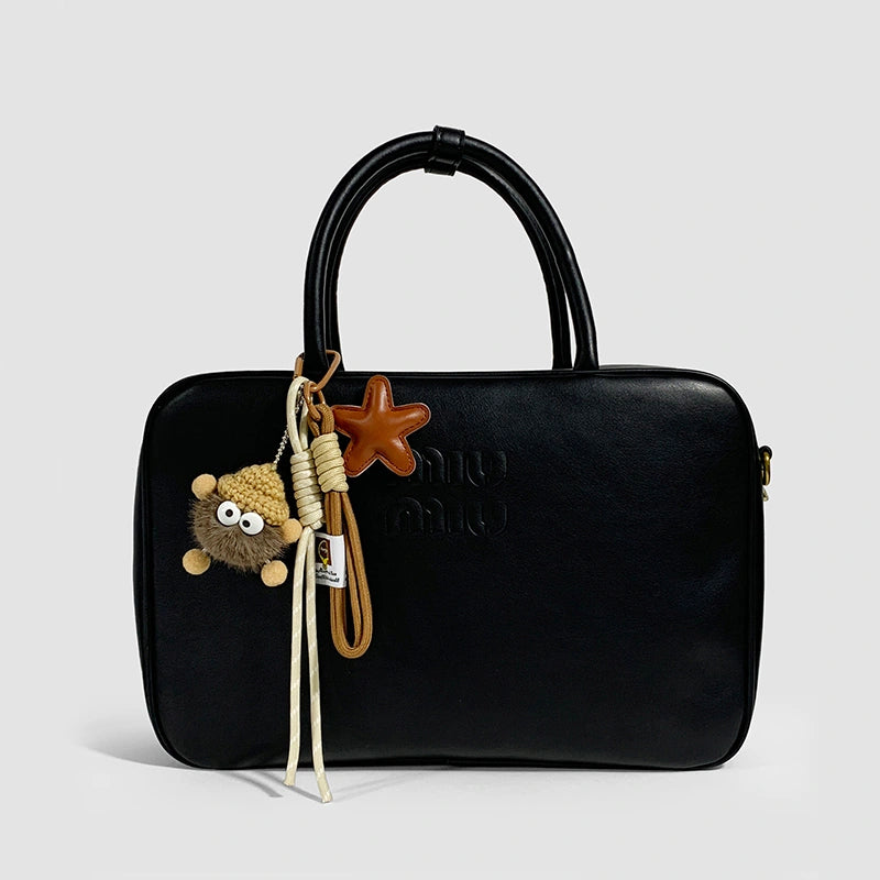 Plush Little Coal Bag Charm