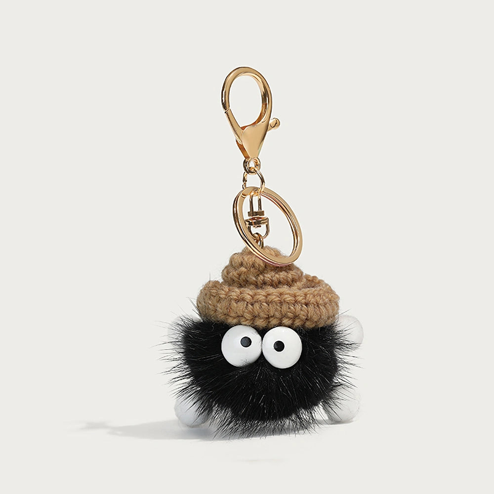 Plush Mini Coal Bag Charm