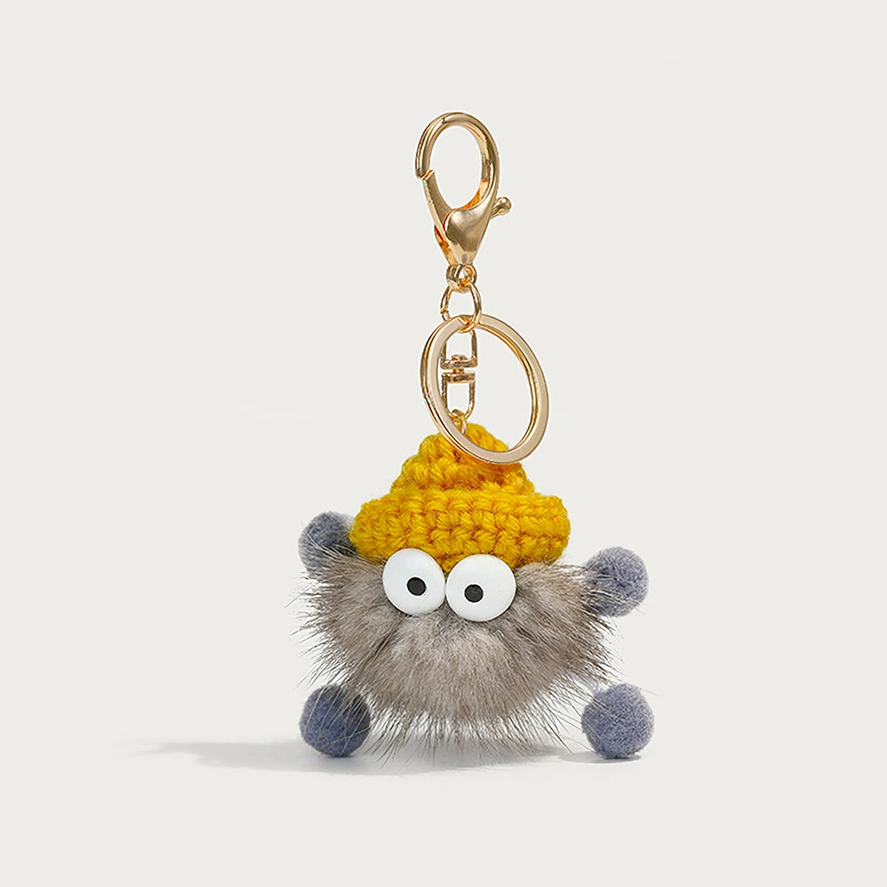 Plush Mini Coal Bag Charm