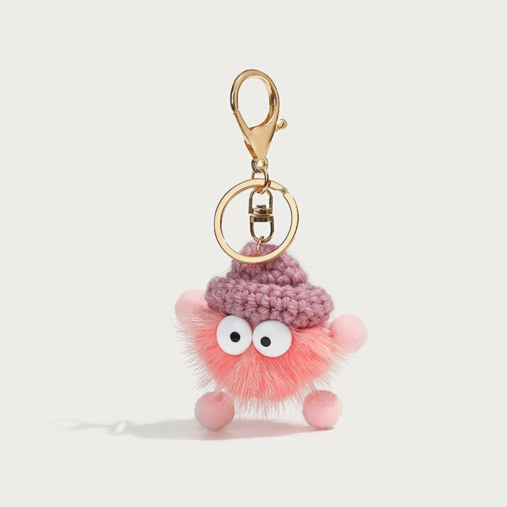 Plush Mini Coal Bag Charm