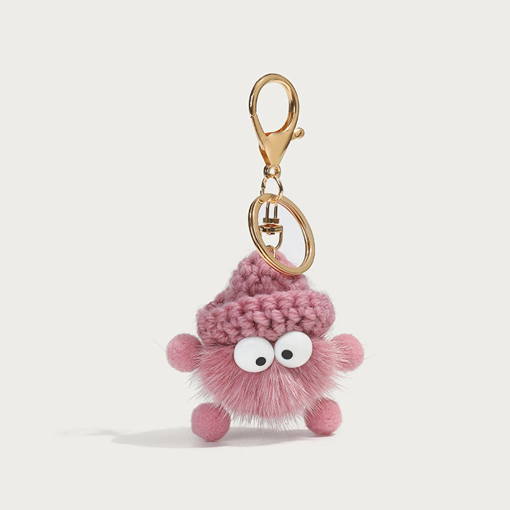 Plush Mini Coal Bag Charm