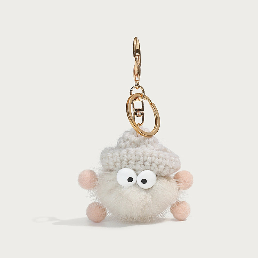 Plush Mini Coal Bag Charm