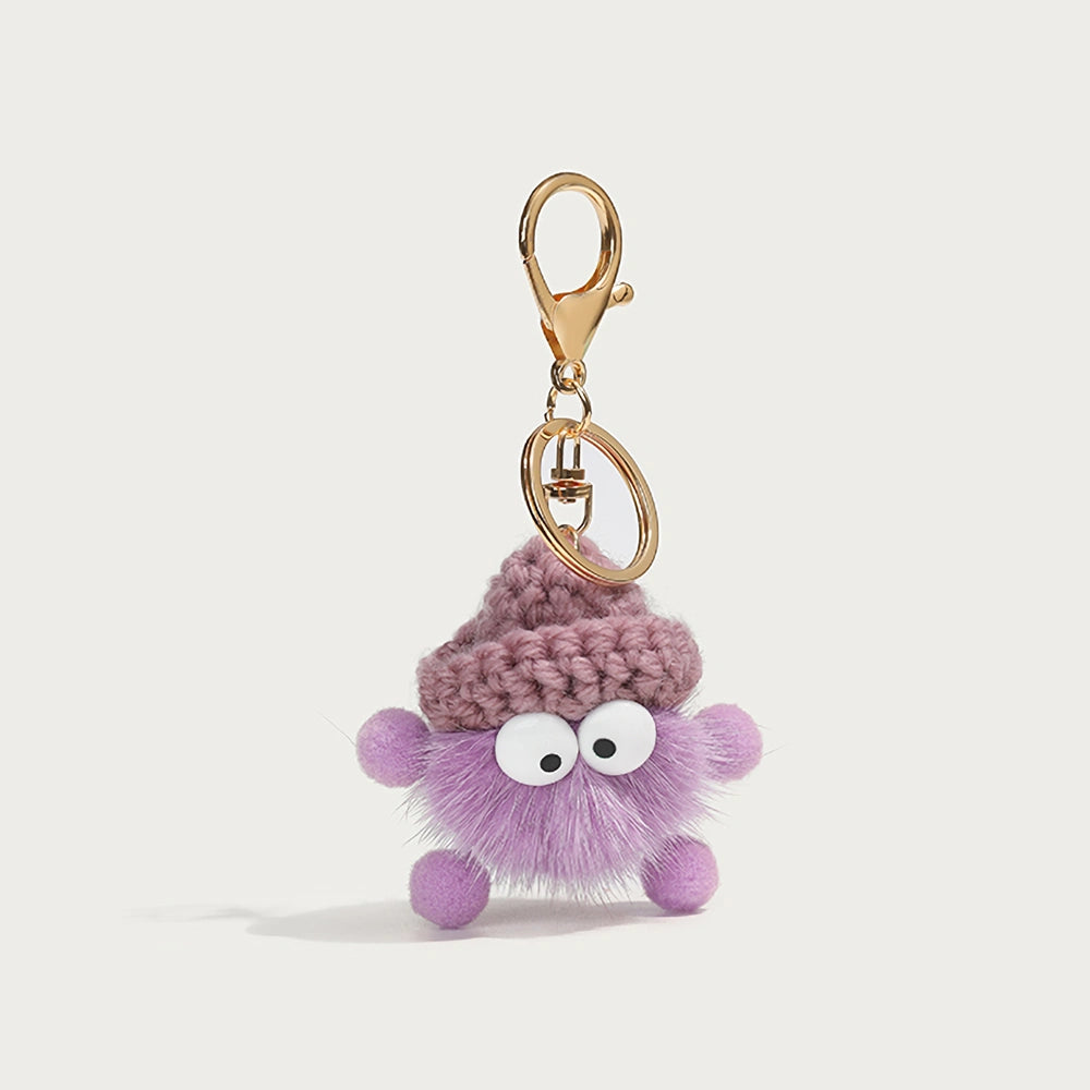 Plush Mini Coal Bag Charm