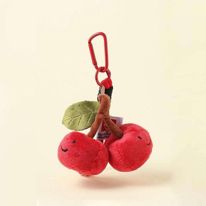 Plush Peanut Cherry Bag Charm