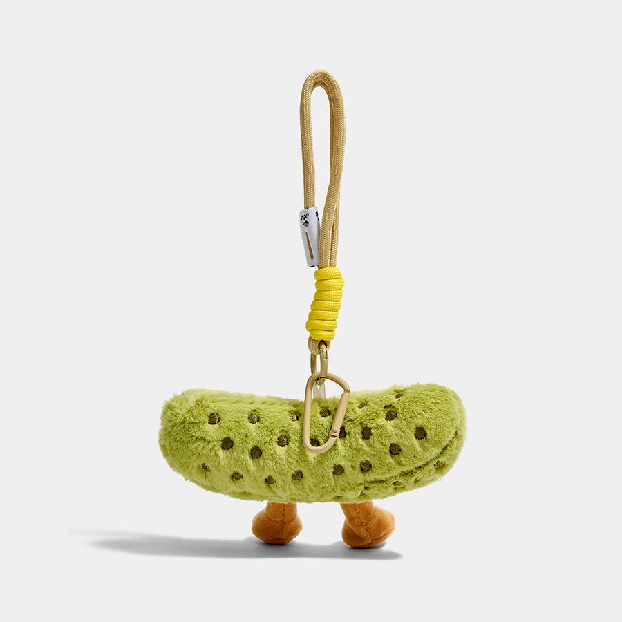 Plush Pickle Bag Charm