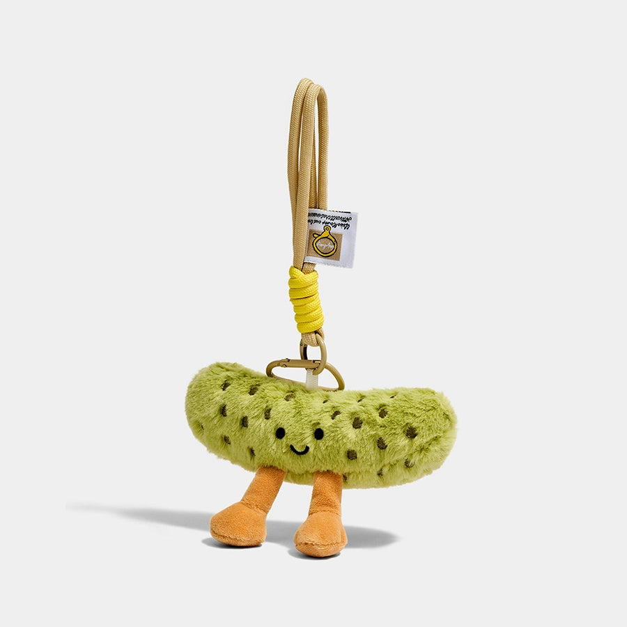 Plush Pickle Bag Charm