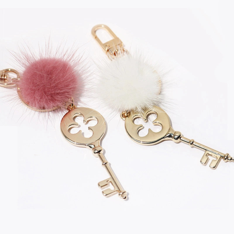 Pom-Pom Keychain Bag Charm