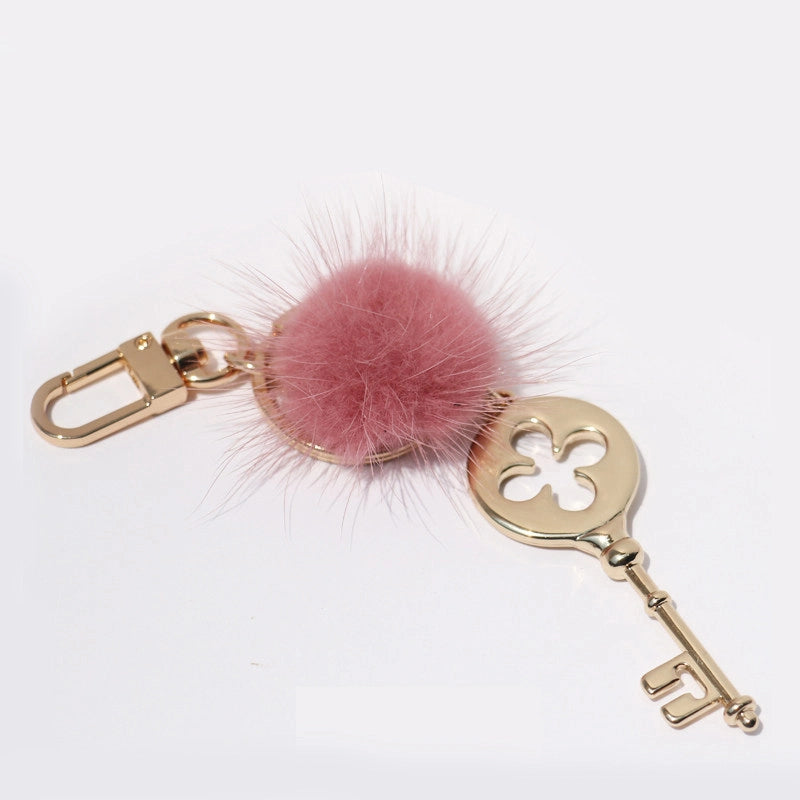 Pom-Pom Keychain Bag Charm