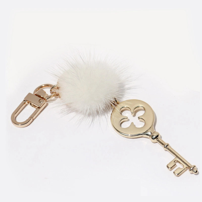 Pom-Pom Keychain Bag Charm