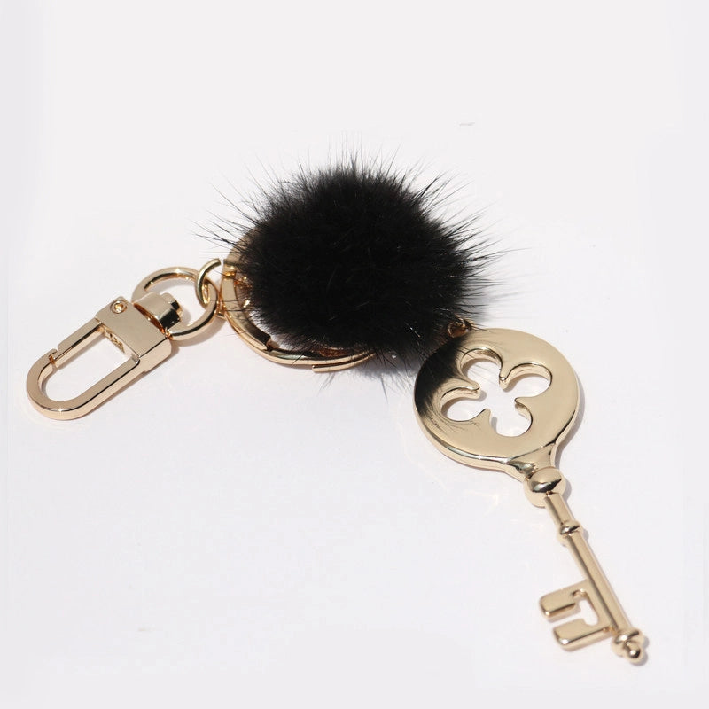 Pom-Pom Keychain Bag Charm