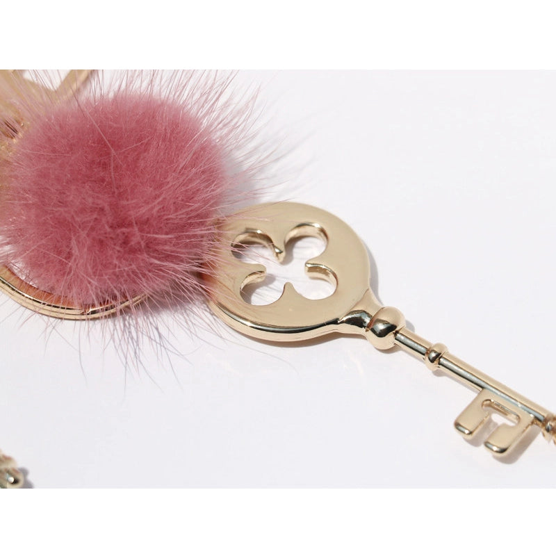 Pom-Pom Keychain Bag Charm