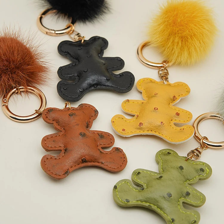Pom Pom Bear Bag Charm