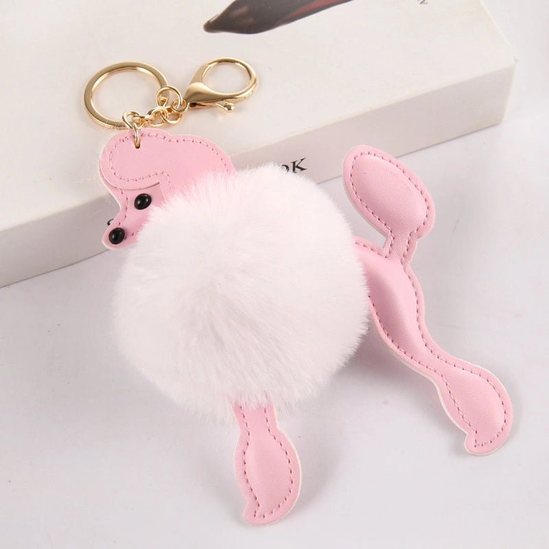 Poodle Pom-Pom Bag Charm