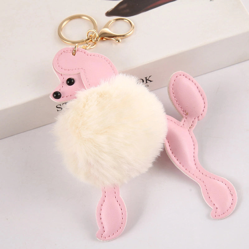 Poodle Pom-Pom Bag Charm